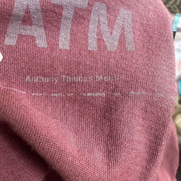 ATM Anthony Thomas Melillo Men’s Crewneck S (burgundy) - Picture 4 of 6